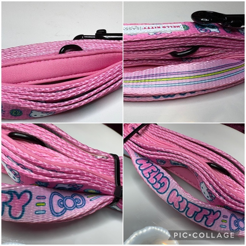 Sassy Meow Sanrio Hello Kitty SMALL Cat Dog Pink Collar Leash & Harness - Picture 12 of 12